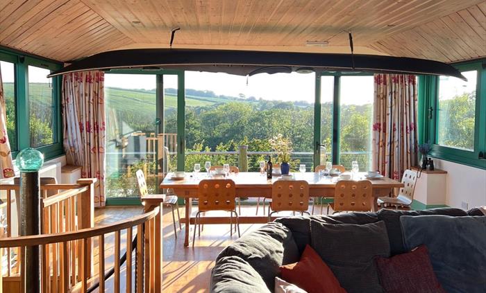Eco barn upper floor and balcony